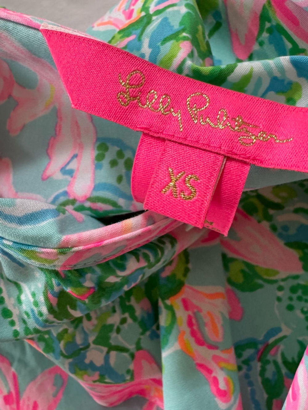 Lilly Pulitzer Zeldie One Shoulder Ruffle Top Size Xtra Small - Picture 8 of 8